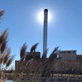 Electric power plant off the Riverwalk in Pueblo